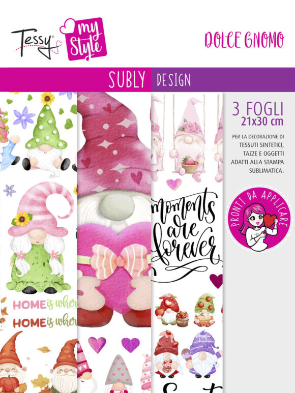 SUBLY DESIGN dolce gnomo TESSY sublimazione